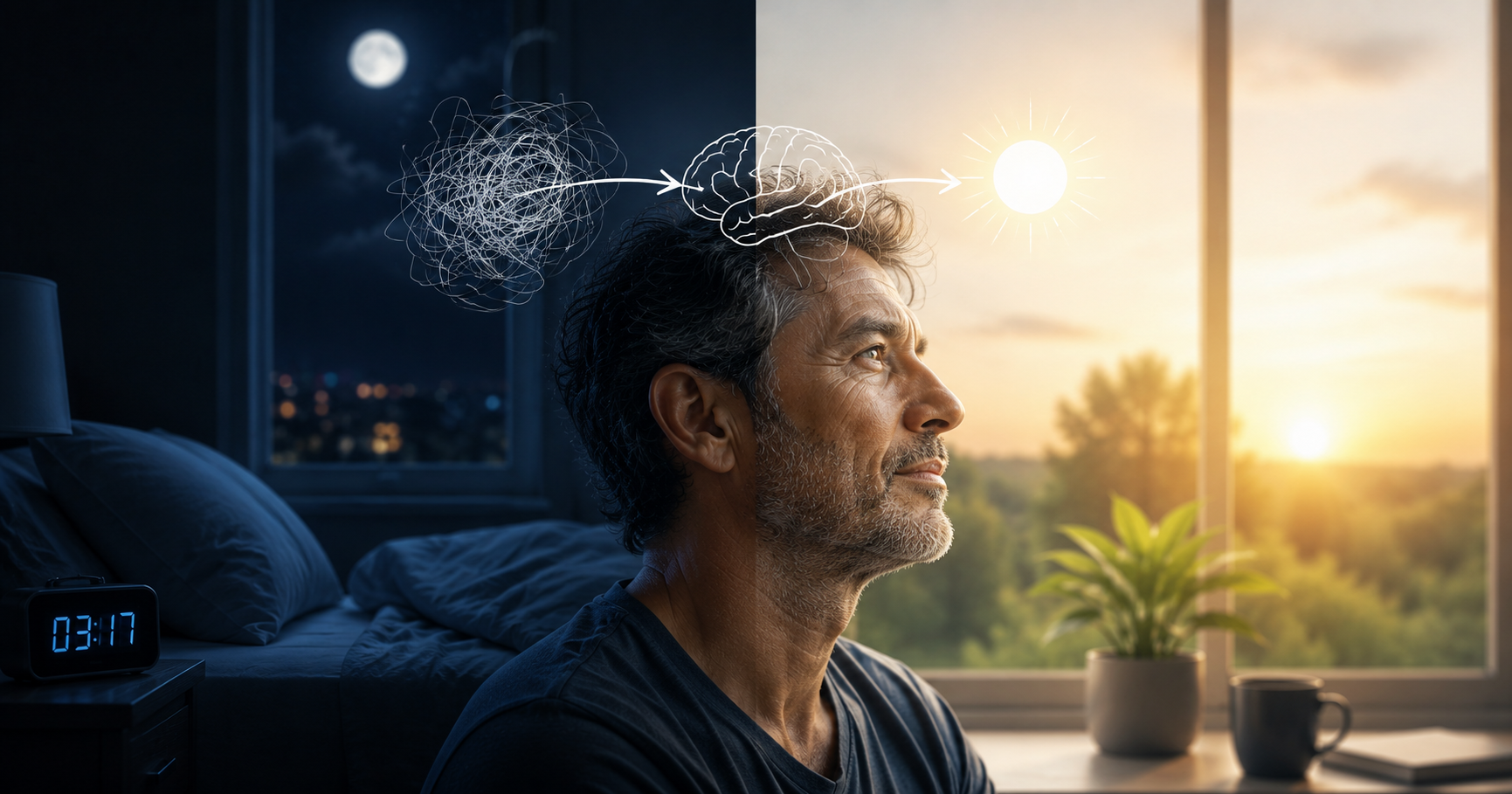 Como a Reavaliação Cognitiva Ajuda na Insônia Pós-40 Anos